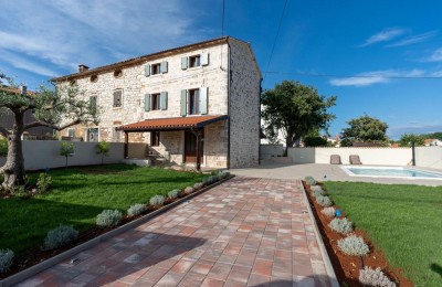 For Sale, Kaštelir, Renovated Semi-Detached Stone House with Pool